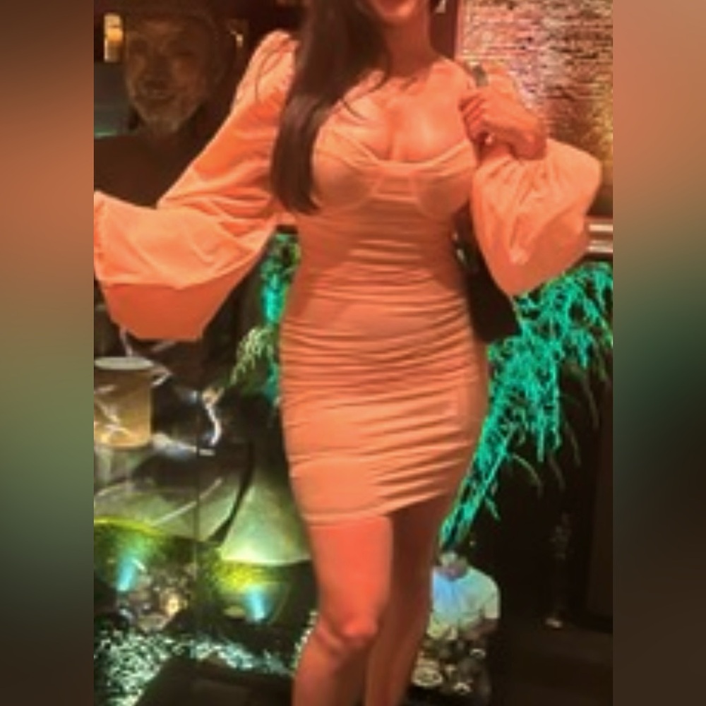 Oh Polly pink blush mini dress